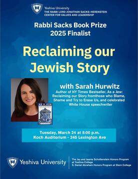 Reclaiming our Jewish Story Tuesday, March 24th 8 p.m.